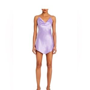 SER.O.YA Lavender Pracilla Silk
Mini Dress